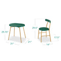 Best Choice Products 3 Piece Modern Oval Dining Table Set, Small Kitchen Dinette W/2 Chairs Black/Black